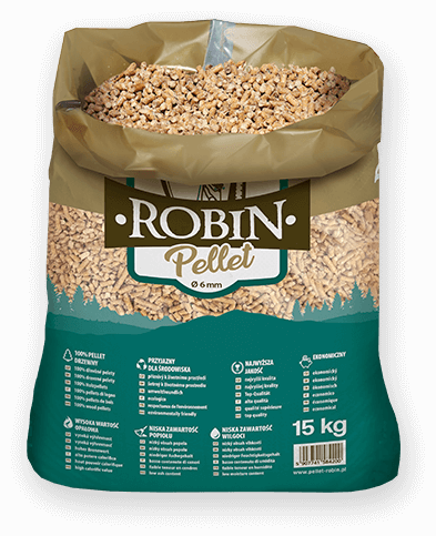 worek pelletu opałowego Robin do kupienia w Strzyżowie lub sklepie internetowym